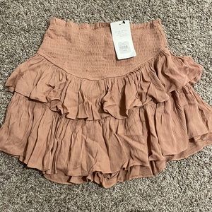 RUFFLE MINI SKIRT